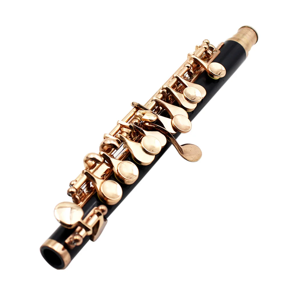 

Piccolo Ottavino Half-size Flute Curonickel Silver Plated C Key with Polish Cloth Cleaning Stick Padded Box Case Screwdriver,