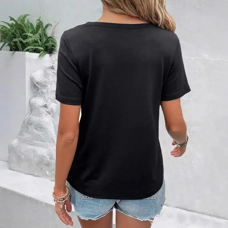 المرأة الجوف خارج ort irt سليم صالح تي شيرت كلية Sle لصق اللون بلو البلوز الأعلى السيدات Faion الشتاء جمع