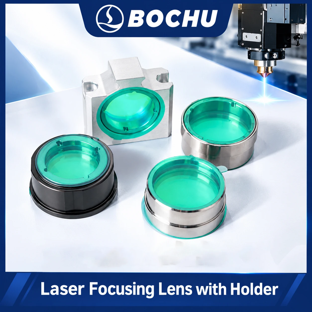 BOCHU BOCI Collimating Lens & Focusing Lens Module D32/D37 F100/F150/F200 For BLT310 BLT421S BLT461 Fiber Laser Cutting Machine