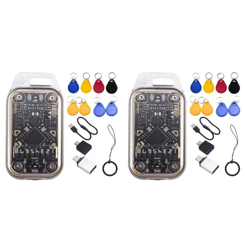3CGRO-2X Chameleon V2.0 RFID Smart Chip Reader Emulator 125K 13.56Mhz Card Decode Ultra Duplicator+16XUID Keychain