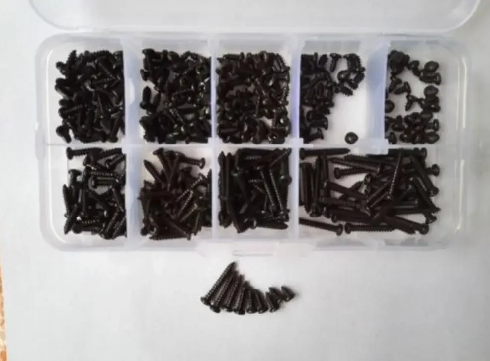 270pcs Stainless Steel M2.6 Phillips Round Head Self-tapping Screw Bolt Assorment Sheet metal screws