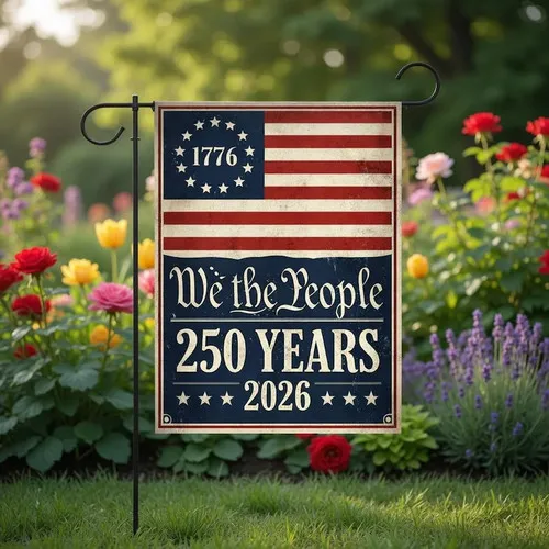 Флаг для сада We The People 250, патриотический американский баннер AAV