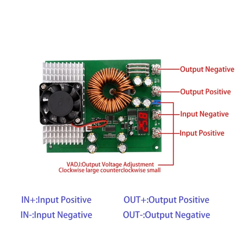 Convertitore DC-DC Buck da 100 - Step Down Dc Power Supply Module 1000W recensione e prezzo