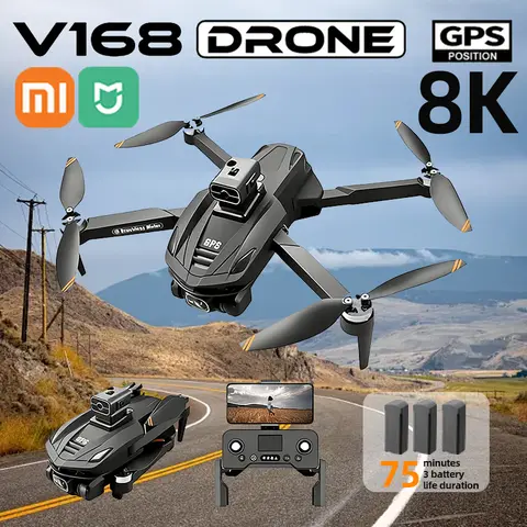 Xiaomi Mijia V168 GPS Drone Professional 8K HD Aerial Camera 5G WIFI brushless motor Obstacle Avoidance Foldable RC Quadcopter 10 best sales v168 - №7