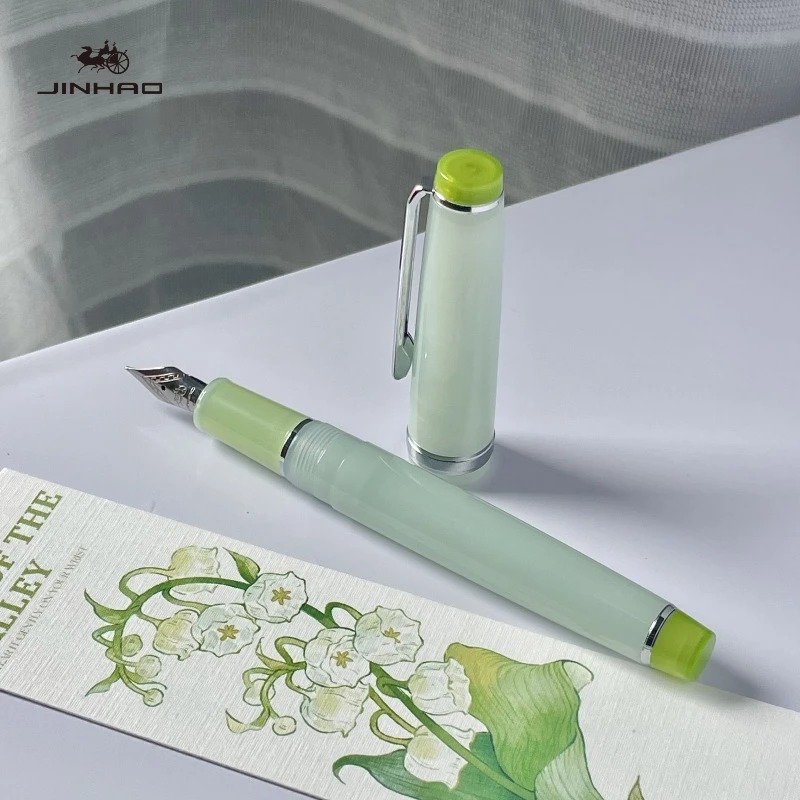 

Перьевая ручка JINHAO 82 Limited Edition Lily of the Valley EF/F/M для каллиграфии, школьные и офисные принадлежности, канцелярские товары