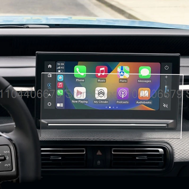 Tempered Glass Screen protector For Citroen e-C3 2024 10.25 inch car gps radio Navigation displayScreen protective film