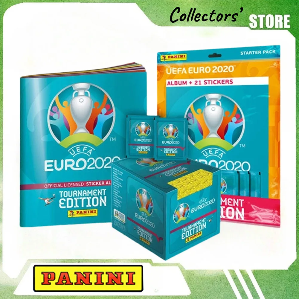2020 PANINI Vintage European Soccer Tournament Athlete Stickers Unopened Cube Box Rare Metallic Foil Hobby Collector Youth Gift