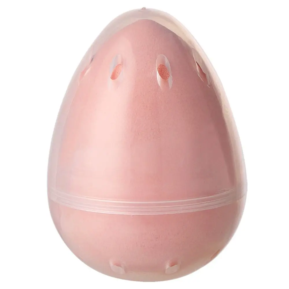 Organizzatore Trasparente per Spugnette da Trucco, Ovale con Foro, Porta Accessori di Bellezza, Copertura Antipolvere, Scatola per Strumenti di Makeup