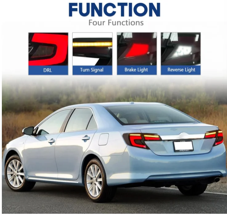 LED Taillights  for Toyota Camry  2012 -2014 Rear Lamp Rear Light Upgrade Rear Indictors
