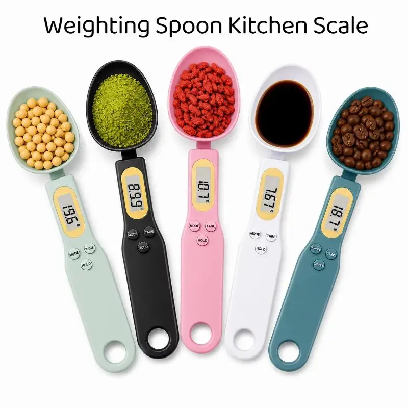 1/2Pcs 0.1-500g LCD Digital Food Scale Digital Measuring Spoon Scale Coffee Powder Milk Flour Mini Weight Tool Measure Spoon