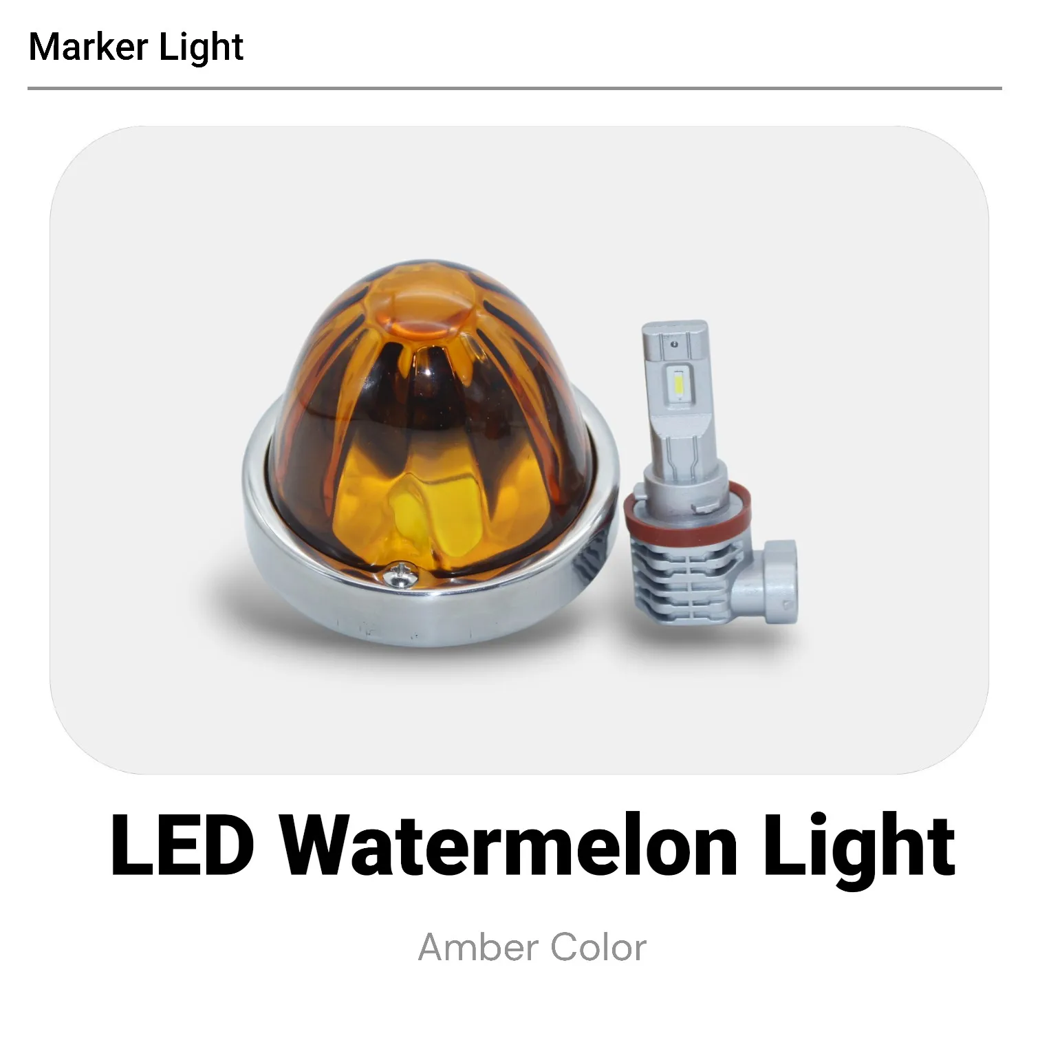 

High Power 12V 24V LED H11 Super Bright Watermelon Clearance Lights for Heavy Duty Trucks