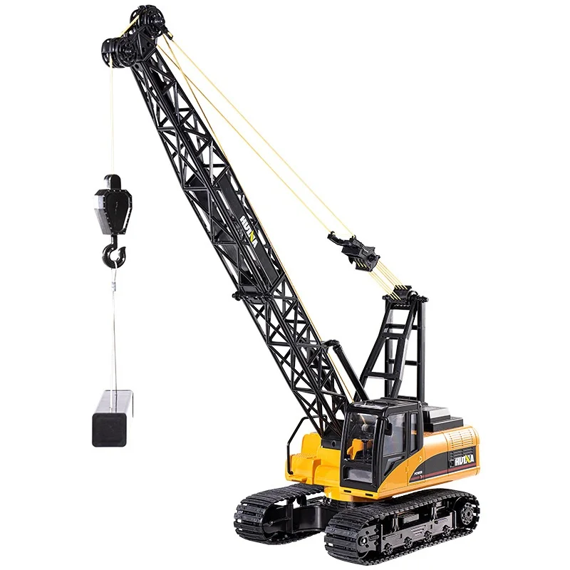 Huina Engineering Fahrzeug 2,4G Legierung Turm Kran Fernbedienung Auto Lokomotive Simulation Elektrische kinder Spielzeug Geburtstag Geschenk