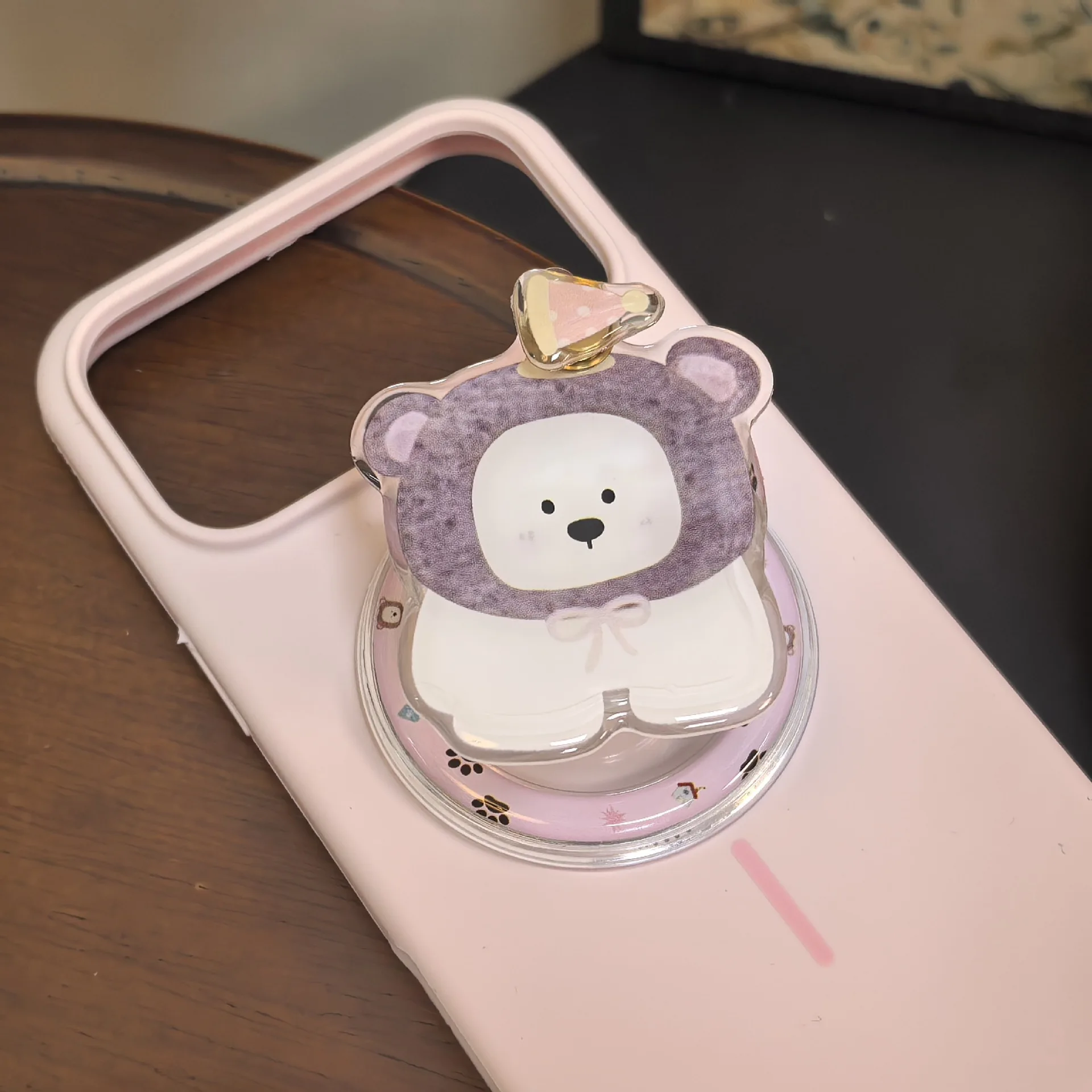 Cartoon Animal Rotate Magnetic Holder Korean Cute Phone Stand Grip Holder Support for iPhone Samsung Magsafe Universal Holder