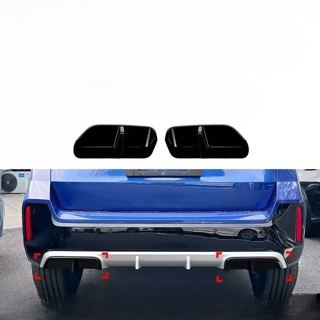 

Задний бампер в стиле M Performance, диффузор для губ, канавки для BMW X1 iX1 U11 M Sport 2023-2025, разделитель накладки заднего выхлопной трубы