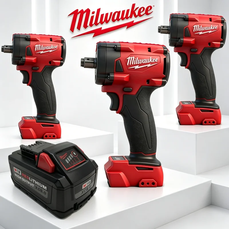 

Milwaukee M18 5.0Ah 6.0Ah 8.0Ah Charge Battery, M18B6 M18HB8，48-11-1860 48-11-1850 1880 For Milwaukee M18 FUEL FIW212 Tools