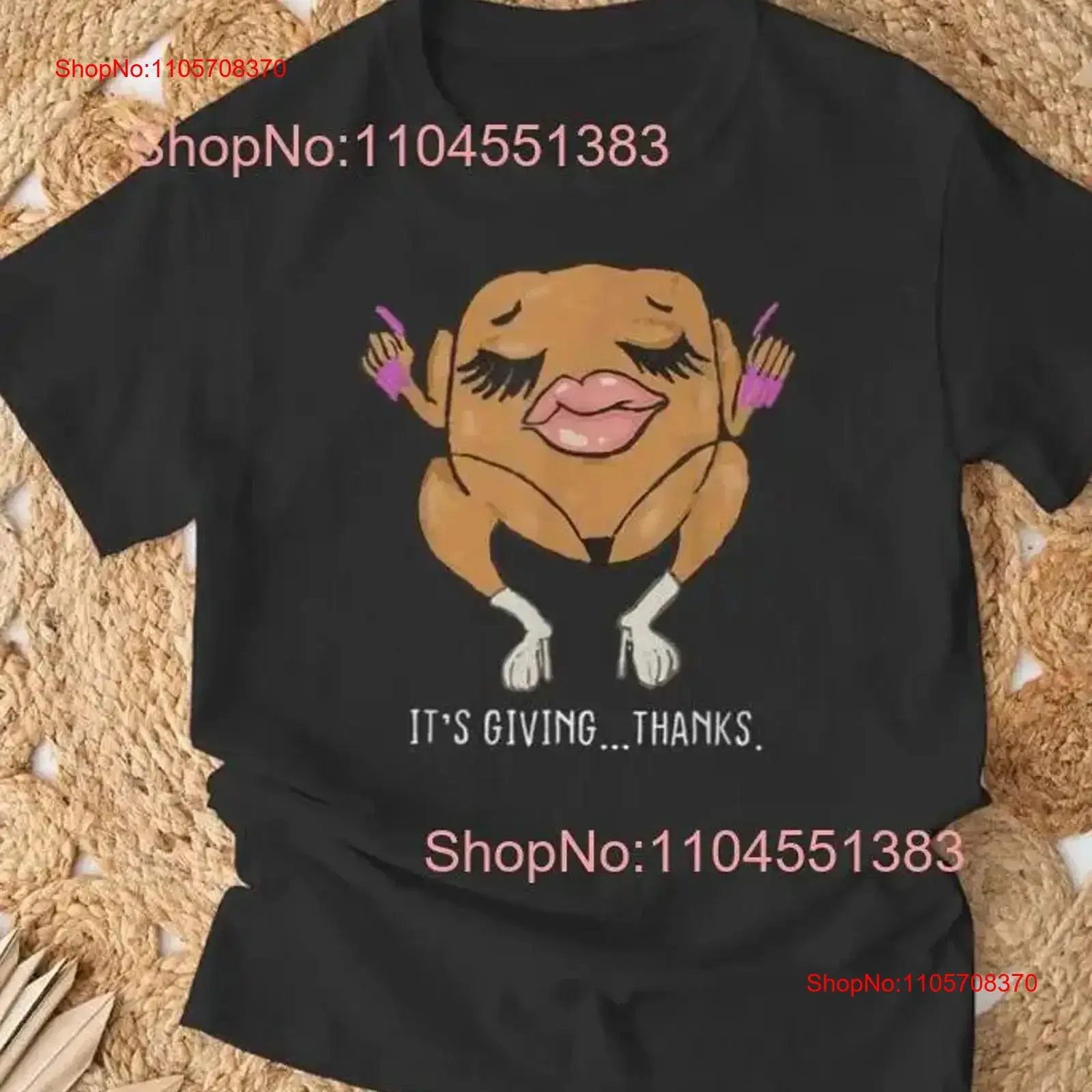 It S Giving Thanks Turkey Thanksgiving Meme T Shirt Size 5XL vintage Washed Stylish Slightly Stretched Breathable fashion