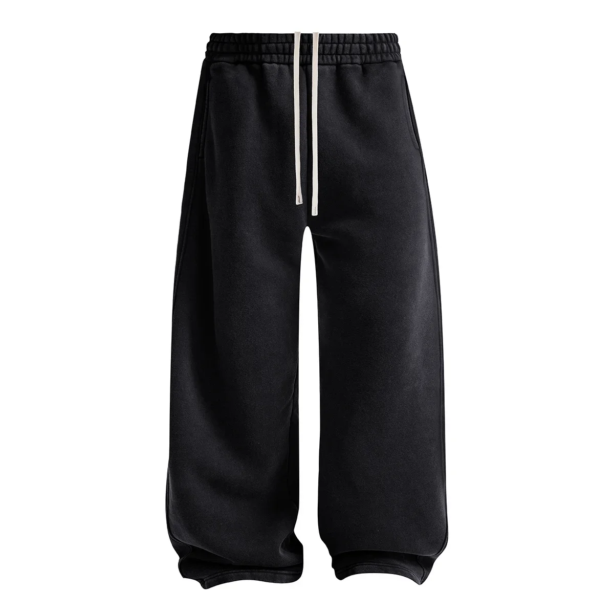 

Autumn/winter men's casual pants with cashmere and deep fried snowflakes