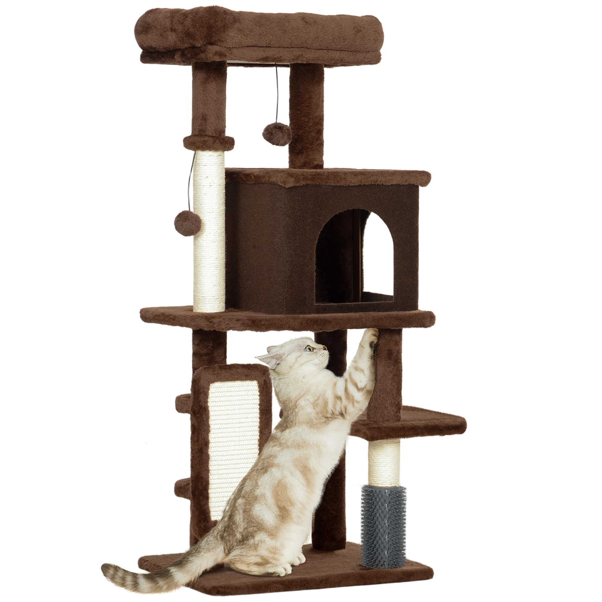 PawHut tree cat scraper height 104 cm with scratch pad