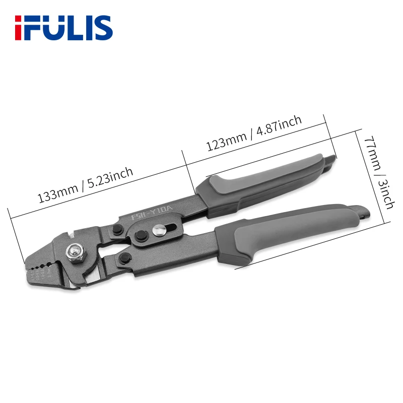 Wire Rope Crimp Fishing Swaging Tool Cable Ferrule Crimps Up To 2.0mm Aluminum Tube Double Barrel Ferrule Loop Sleeve