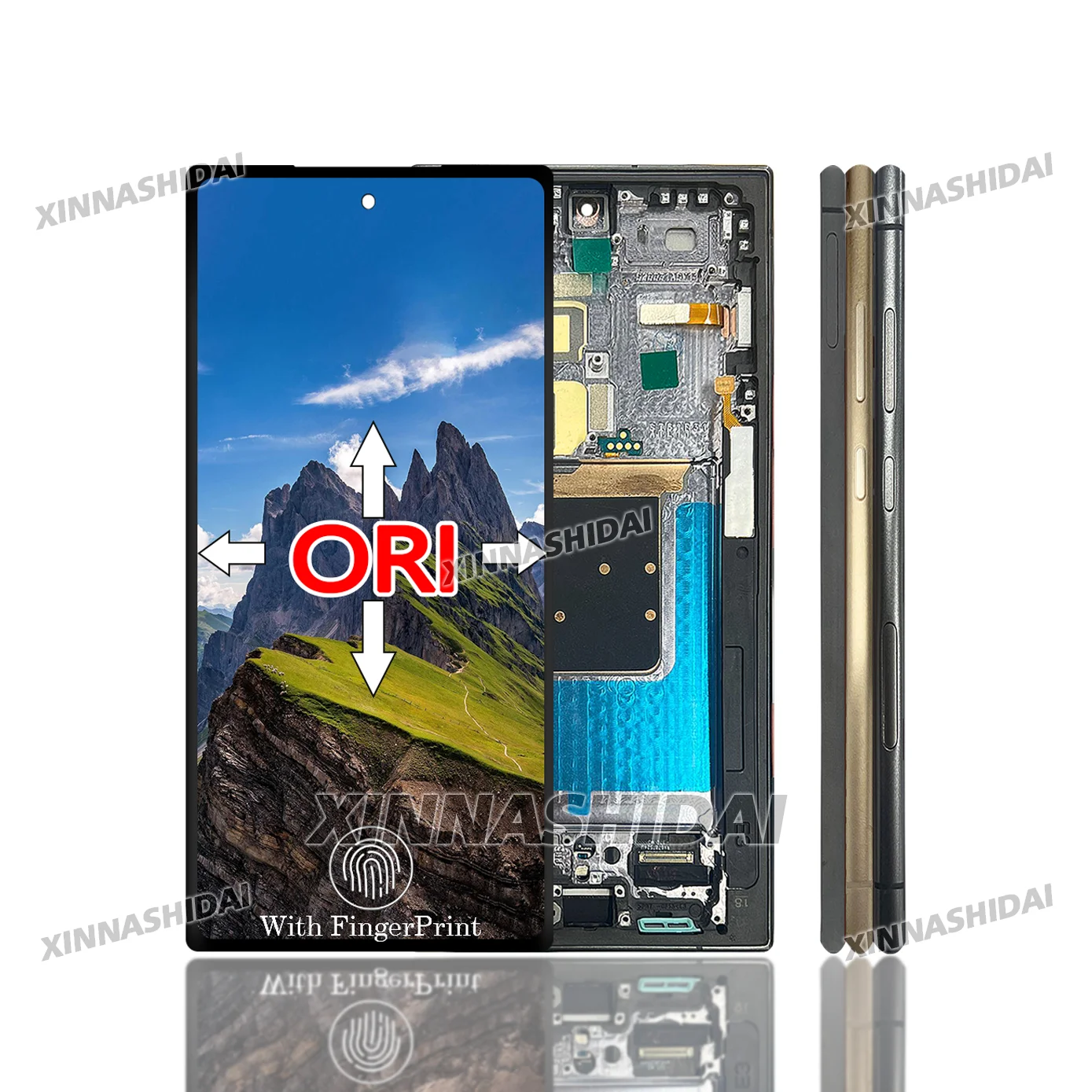 Tested 100% AMOLED For Samsung Galaxy S24 Ultra LCD Display Touch Screen Frame Digitizer for S24 Ultra S928B/S928N Replacement