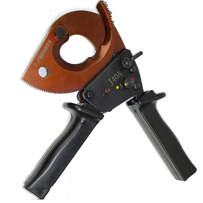 Ratcheting Heavy Duty Cable Cutter, Cutting Range 300mm2, 500mm2, Bicycle Cable Cutter for Copper and Aluminum Cables