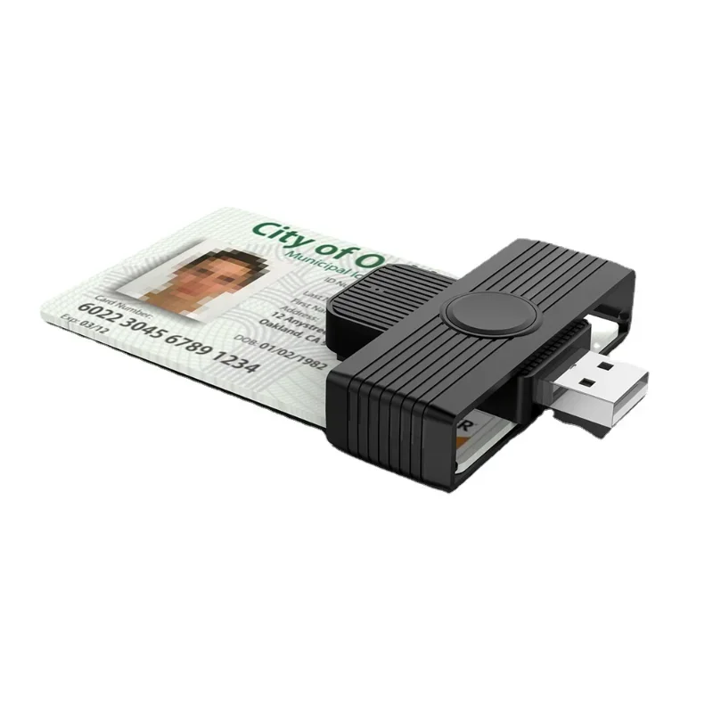 CR318 USB Smart Card Reader for Bank Card SIM ID CAC Connector Adapter for PC