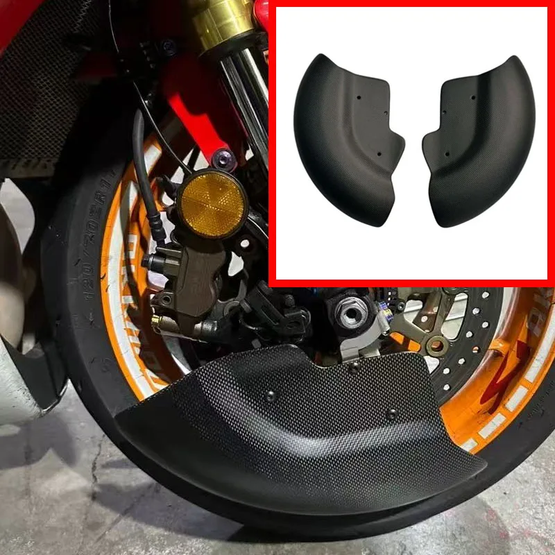 

For Ducati V4 V2 carbon fiber motorcycle modification front brake caliper heat dissipation guide wheel cover kit