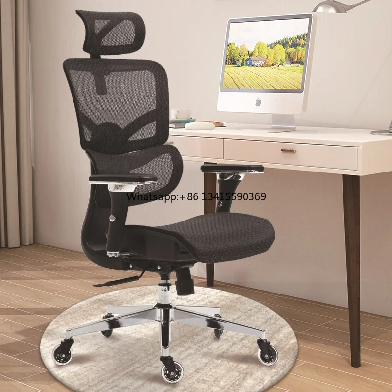 

4D Adjustable Armrest Wheels Mesh Computer Gaming Rolling Desk Executive Swivel Ergonomic Office Chair With Lumbar Support