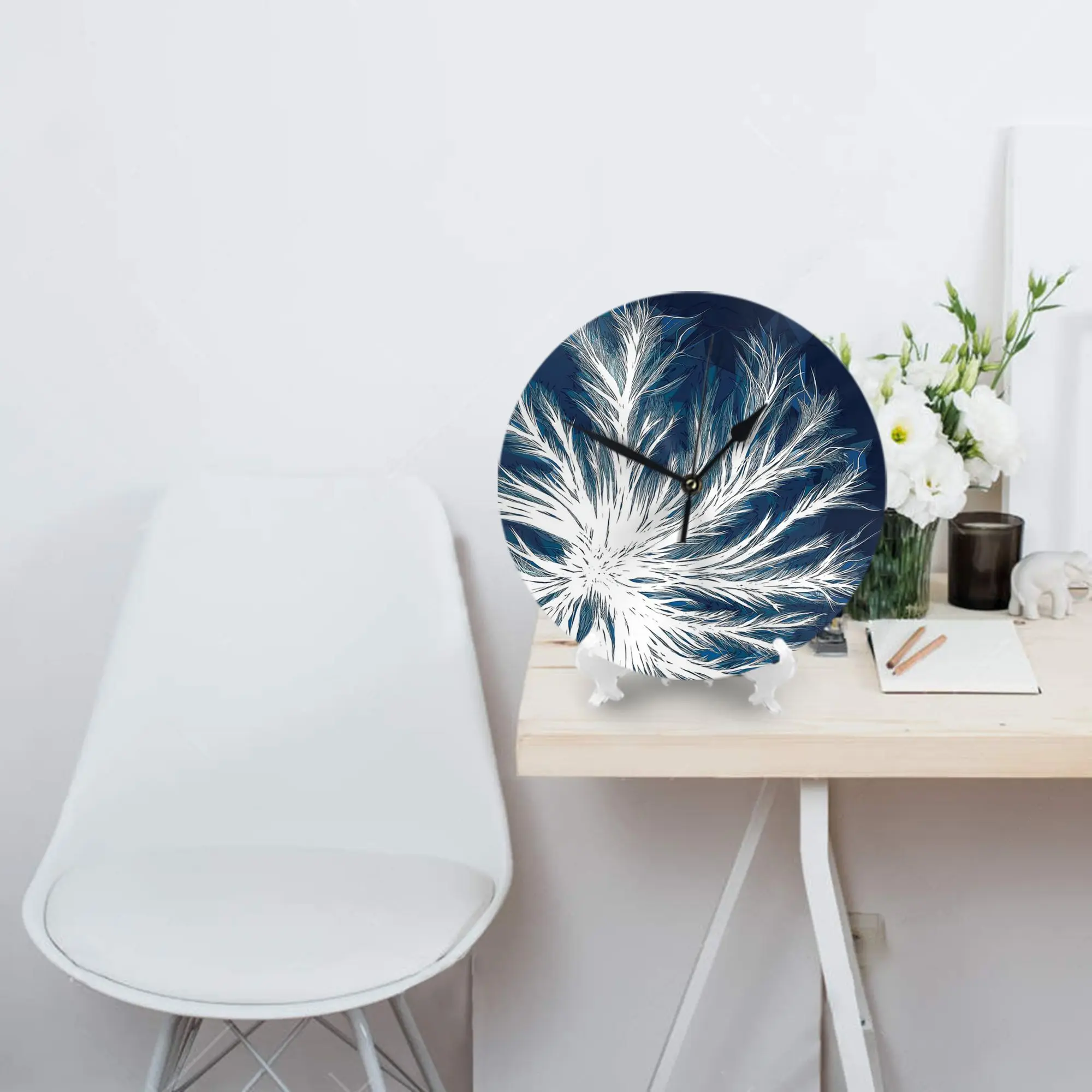 Reloj de pared Mycelium in Petri Dish (gráfico), decoración de habitación, reloj redondo silencioso para dormitorio, sala de estar, cocina y hogar