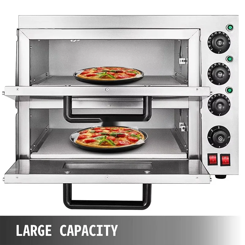New Electric Commercial Baking Oven with Pizza Deck 4000 Bread Bakery Equipment CE SAA IEC EAC Certified