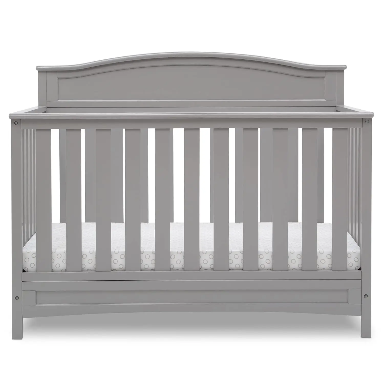

4-in-1 Convertible Baby Crib, Grey - Converts to Toddler Bed, Daybed & Full Bed