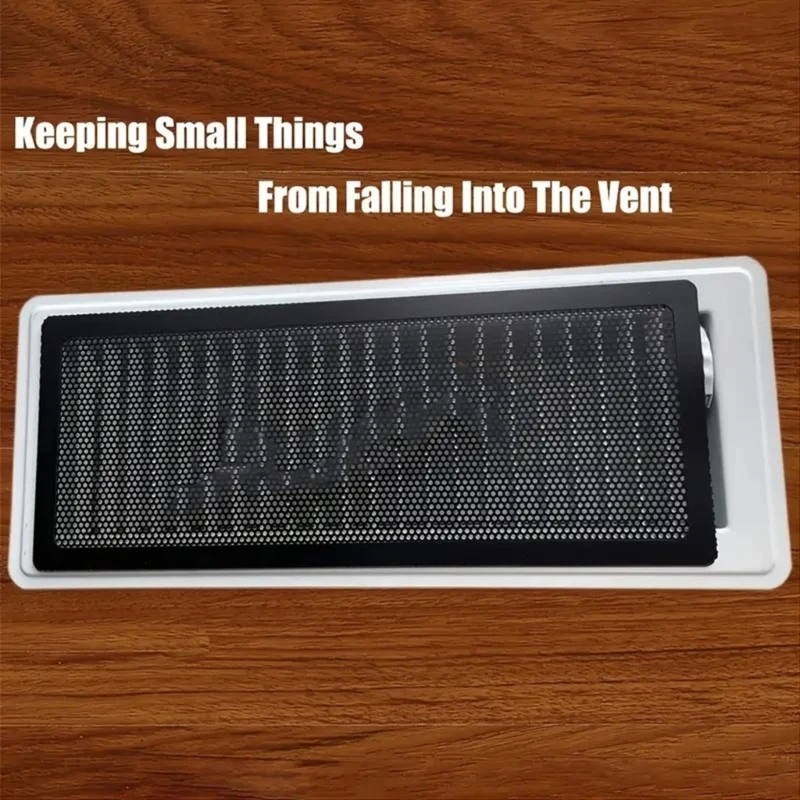 8Pcs Vent Screen Mesh Covers 4x10inch Plastic Floor Register Cover Air Vent Screen Trap for Ceiling Floor D2RD
