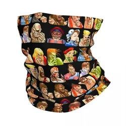 Defeated Portraits Super Street Fighter Bandana Neck Gaiter Printed Wrap Scarf Cycling Scarf Hiking Fishing Unisex All Season