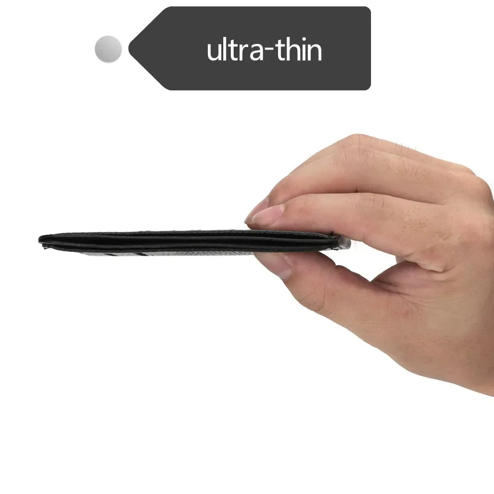 حافظة بطاقات رفيعة للغاية للنساء، صغيرة رائعة، سعة كبيرة، متعددة البطاقات، حافظة بطاقات الطالب، بطاقة الائتمان، بطاقة العمل #4