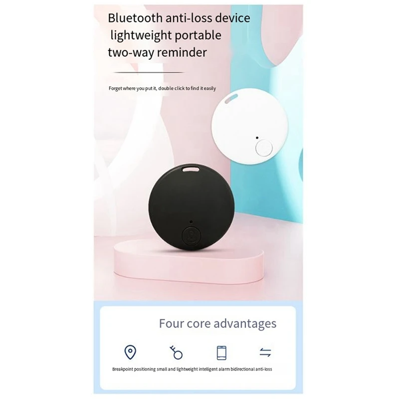 รายวัน 2 Pack Mini GPS Tracker Bluetooth 5.0 Anti-Lost อุปกรณ์บลูทูธไร้สายสมาร์ท Locator สัตว์เลี้ยงกระเป๋าสตางค์ Tracker