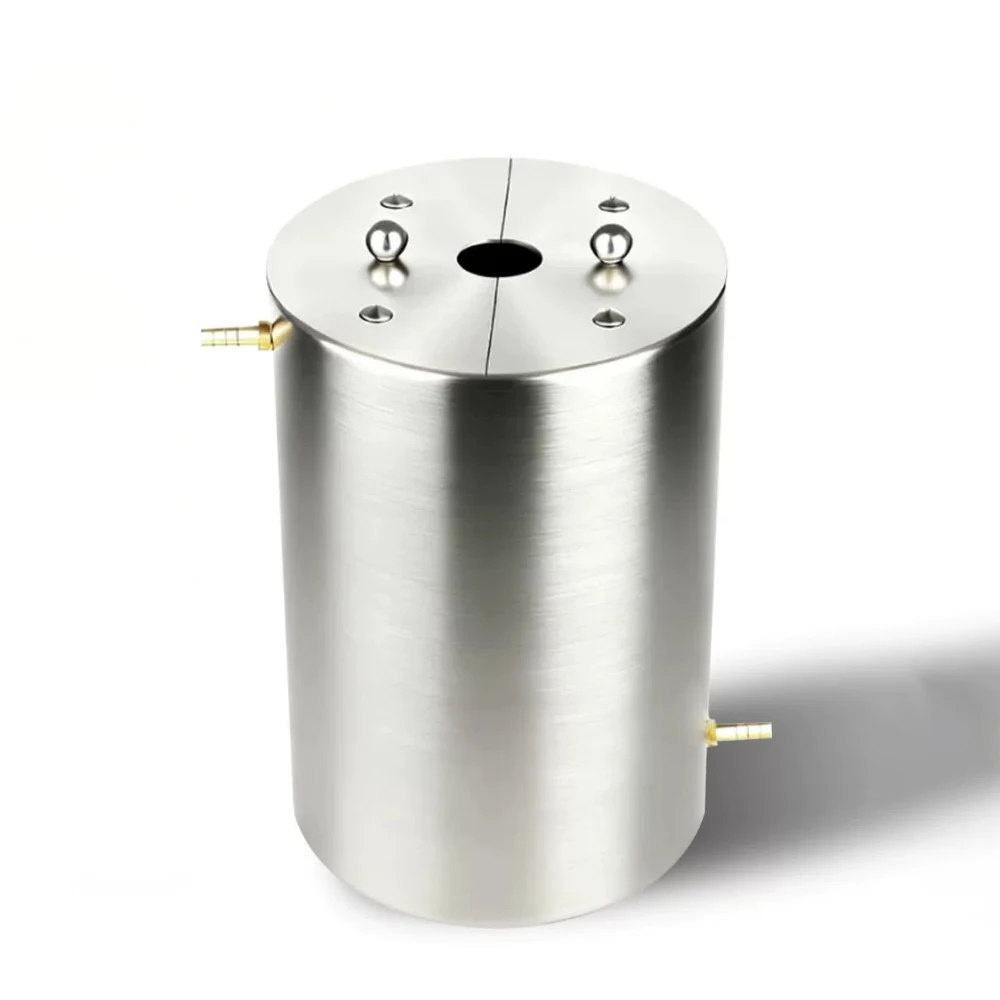 2.5L Double Wall 304 Stainless Steel Mixing Tank with Cooling Jacket – Laboratory Dispersion Barrel, with 25mm Test Port