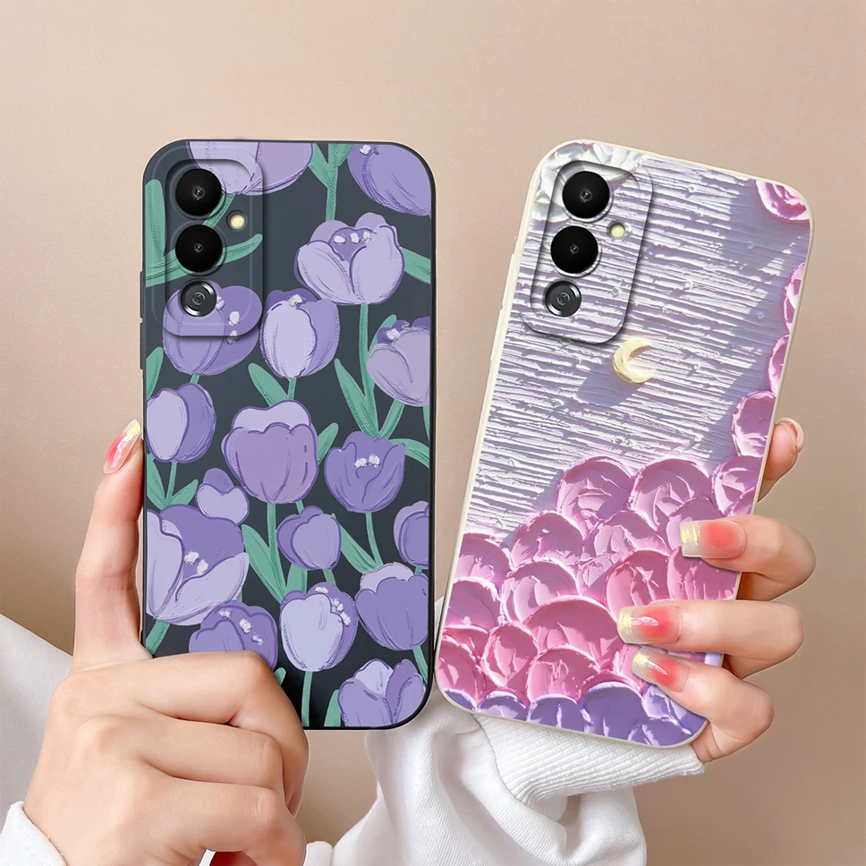 For Tecno Pova 4 Pro Phone Soft Case Liquid Silicone Lovely Funny Cat Astronaut Back Covers For Tecno Pova4 4Pro Fundas Carcasa