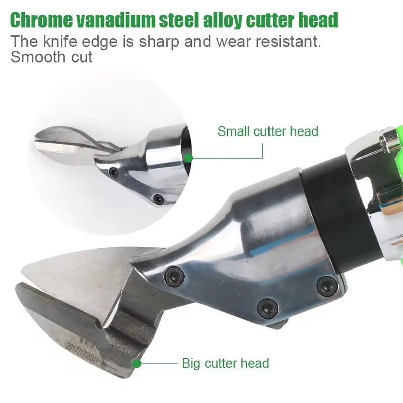 مقص كهربائي مقص يده 26 فولت 3000 مللي أمبير المنزلية اللاسلكي قابلة للشحن مقص قطع المعادن أدوات القطع الكهربائية #2