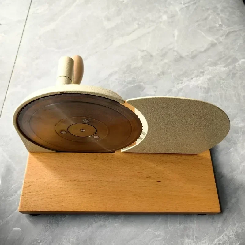 Hand Crank Electric Bread Toast Slicer, Manual and Automatic Adjustable Thickness Slicing Machine for Home Kitchen Use