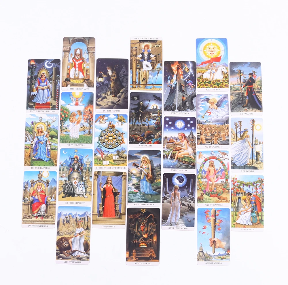 78Pcs Longest Dream Tarot Card Set  High-Quality Divination Tool With Detailed Guidebook Colorful  Frame Fortune Telling  Cards