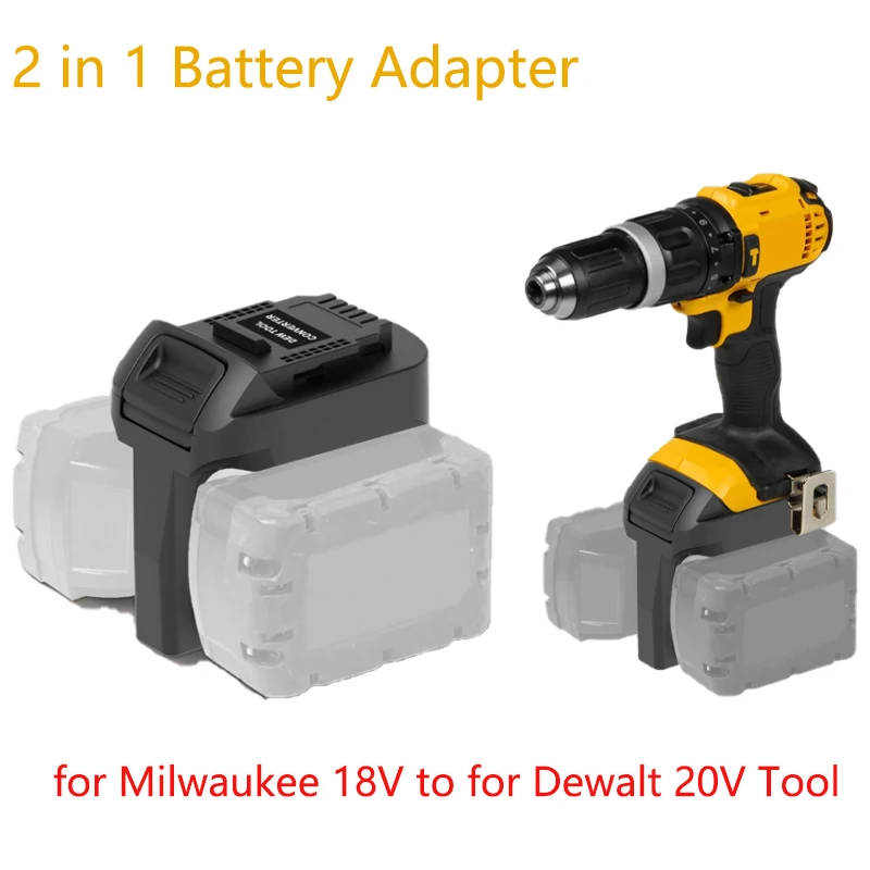 

Адаптер-адаптер для аккумулятора Milwaukee, аккумулятор Milwaukee 18 В M18, аккумулятор для беспроводного электроинструмента Dewalt 20 В, высокая эффективность
