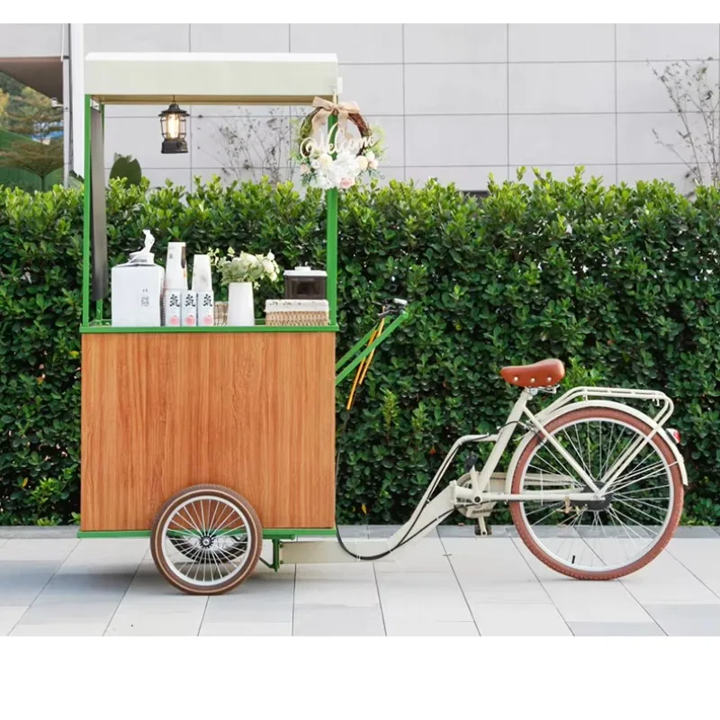 Manufacturer Well Made Customized Outdoor Promotional Rideable Mobile Coffee Food Truck Stall Customized