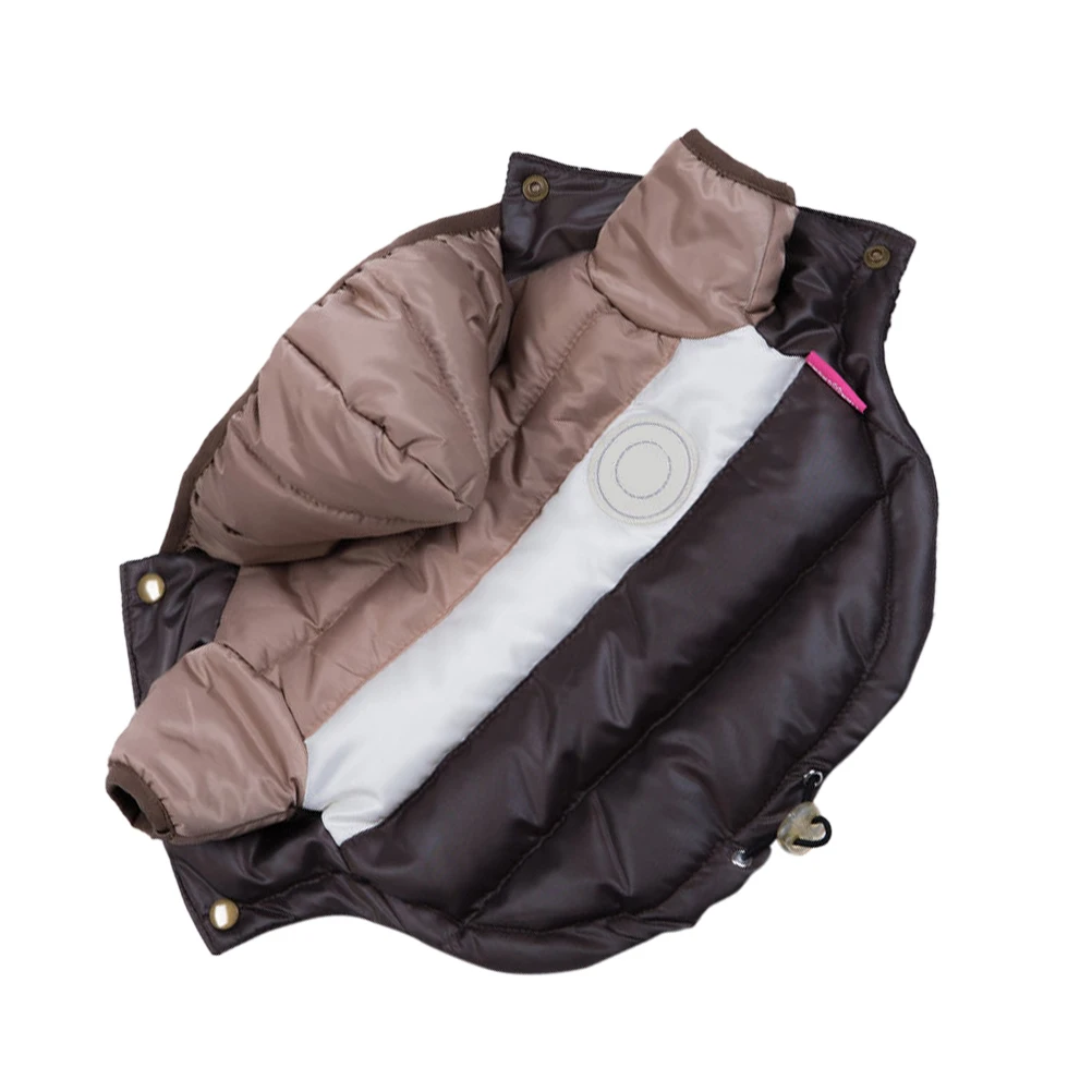 

1Pcs Cotton Down Vest for Dogs Winter Warm Pet Outfit Stylish Puppy Clothing Comfortable Loose Fit Easy on Off Small Dog Vest