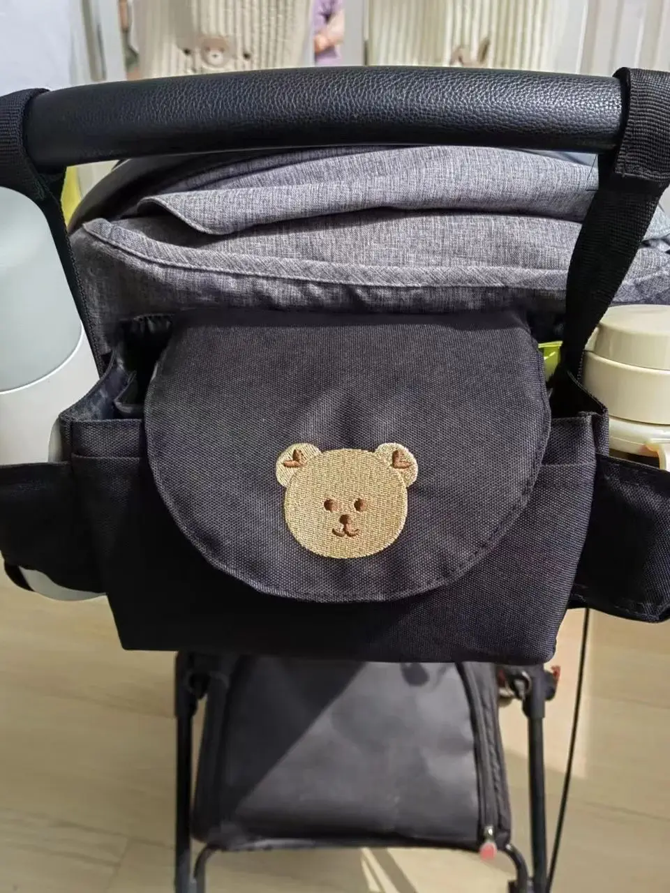 A mommy bag stroller storage bag magic bag