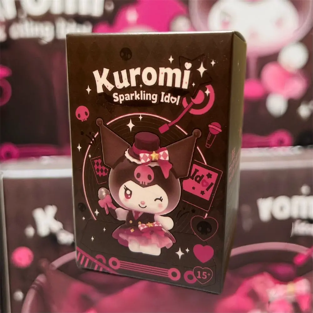 2026 Sanrio Kuromi Sparkling Idol Series Blind Box Cute Anime Figure Mystery Box Kuromi Collect Desktop Decor Surprise Gift Toys view 3