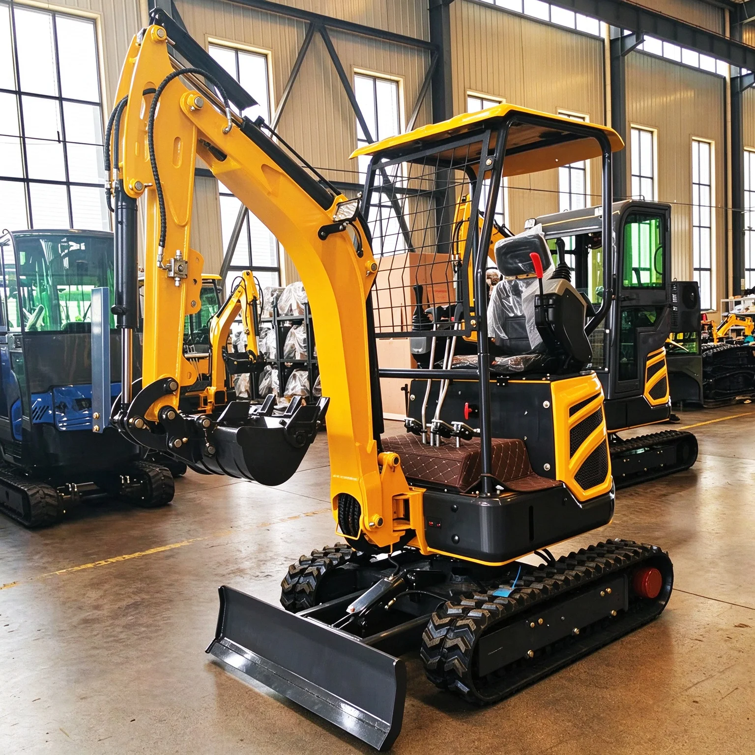 Multifunctional 1.8 Ton Mini Excavator Crawler Digger Hydraulic CE EPA Customized High Efficiency Machine