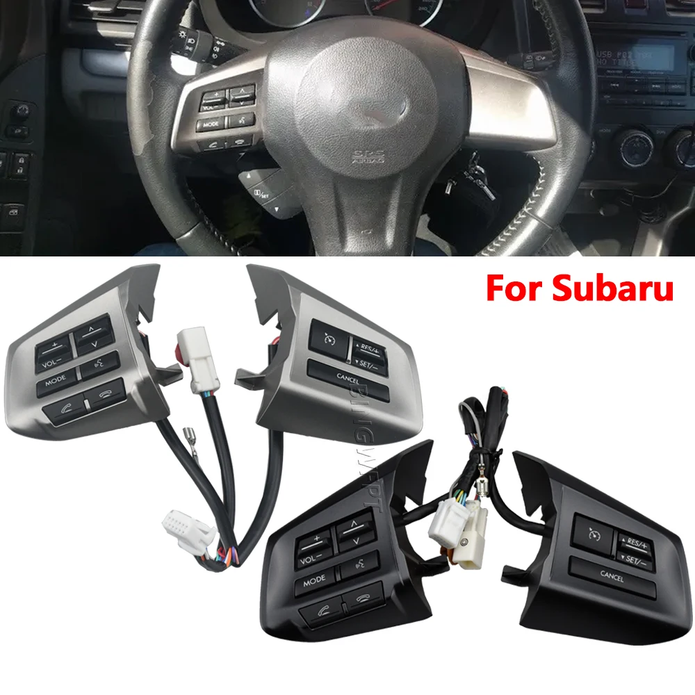 For Subaru XV Crosstrek Forest 2013-2014 Legacy Cruise Control Switch Steering Wheel Button Audio Android Player Switches