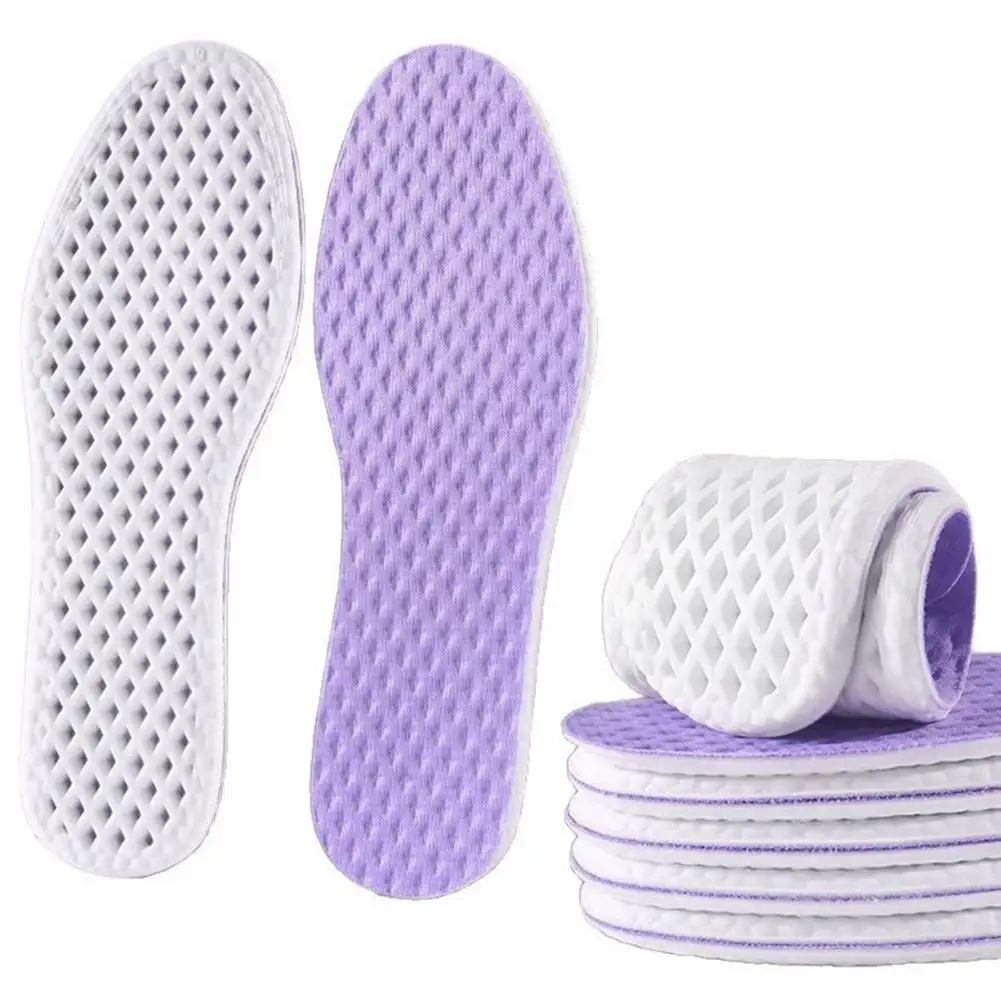 Mesh Design Insole Summer Mesh Insoles for Men Women Breathable Shock Absorption Shoe Inserts Flexible Running Sports Footwear