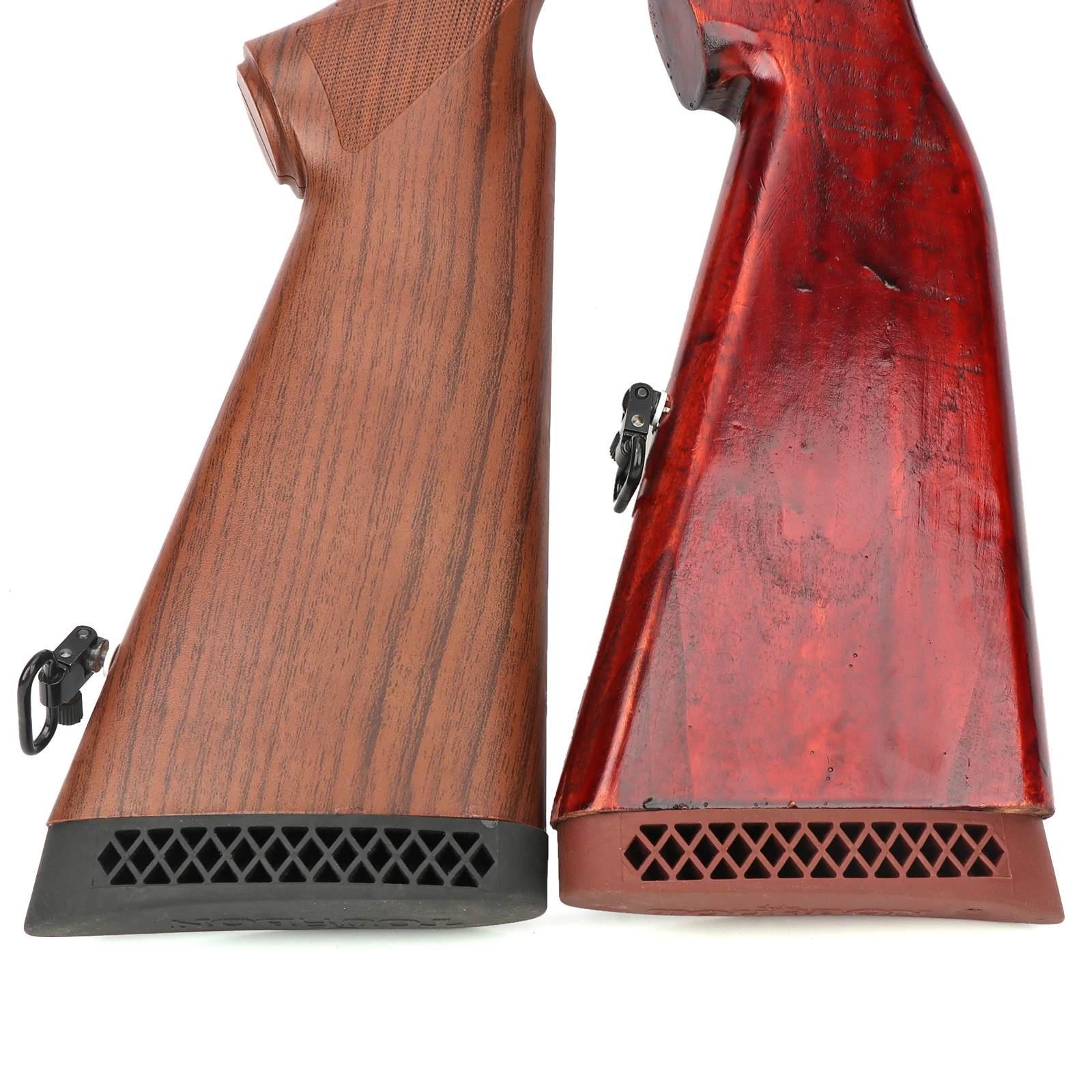 Tourbon Săn Bắn Phụ Kiện Súng Trường Cao Su Buttstock Miếng Lót Bắn Chống Trơn Trượt Giật Miếng Lót 2 Cái Nâu Đen Cho Chụp Hình