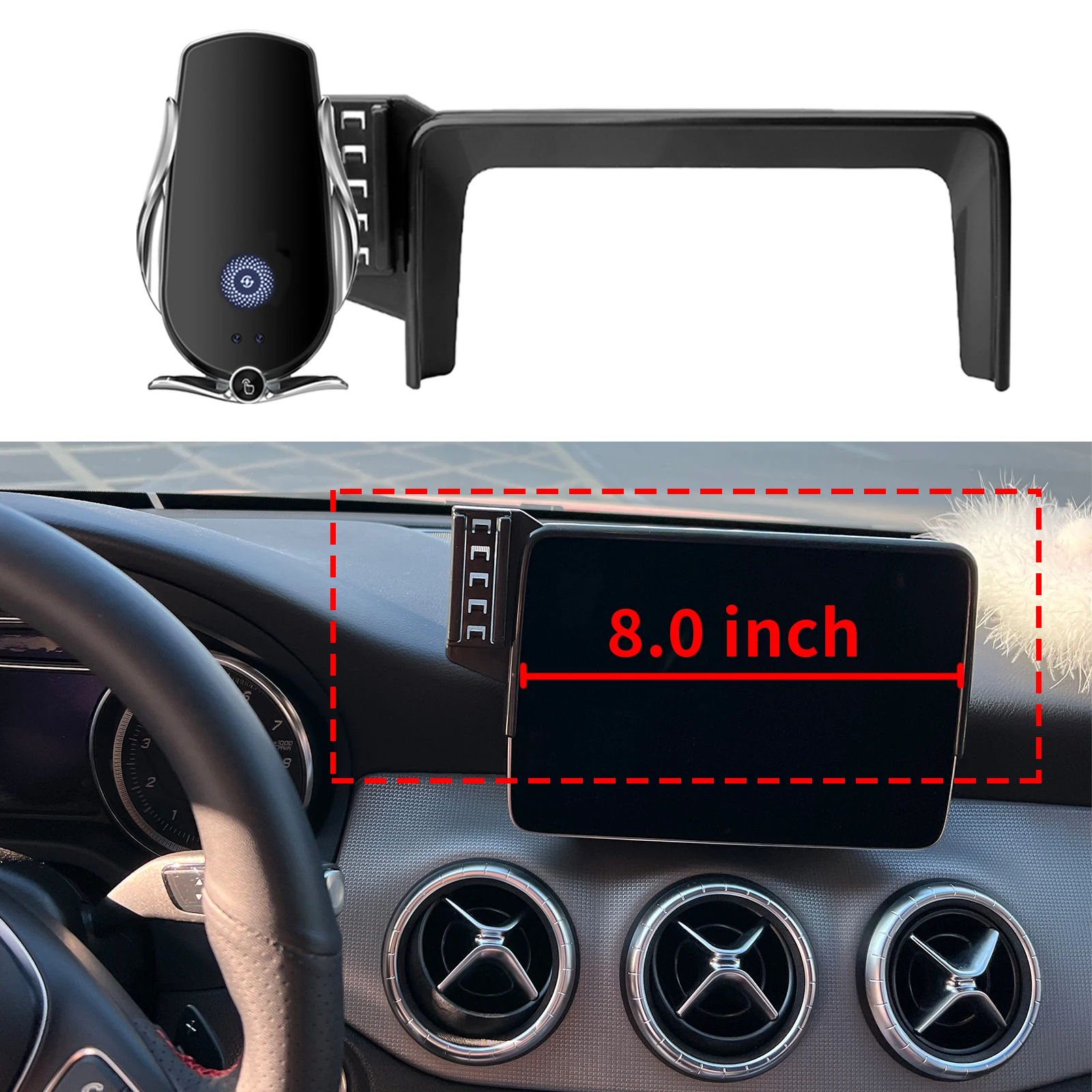 

fit for Mercedes-Benz CLA 2016-2019 C117 (8.0in) ​​Anti-Shake Screen Base Phone Holder Mount Stand ​​ Dedicated accessoires